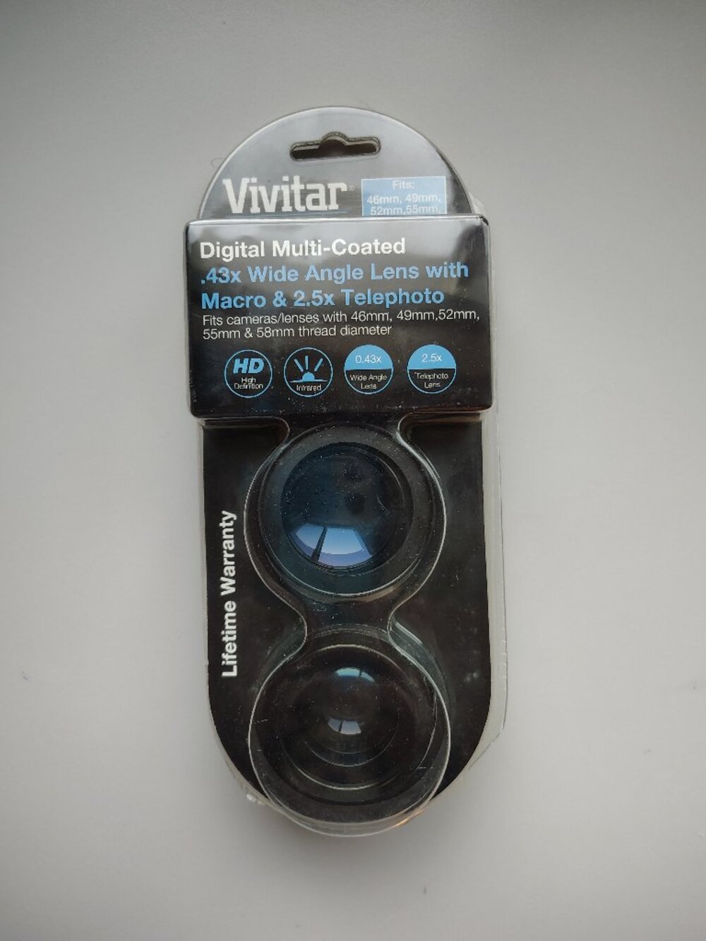 Vivitar Digital Multi-Coated .43x Wide Angle Lens With Macro & 2.5x Telephoto